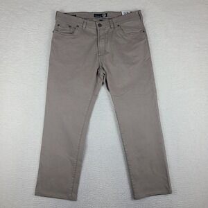 Atelier‎ Gardeur Pants Mens 36x28 Beige Stone Nevio-8 Chino Khakis HEMMED